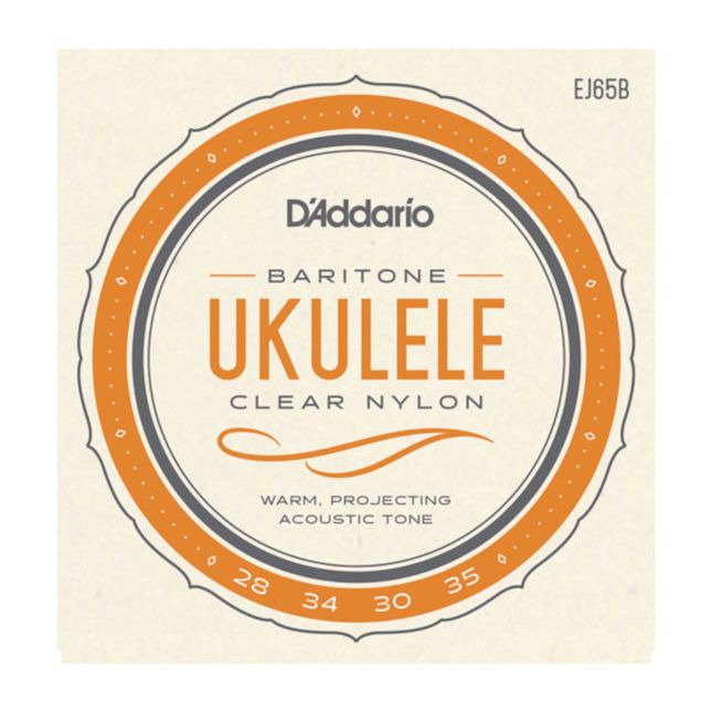 D&#39;Addario EJ65B Pro-Arte Custom Extruded Nylon Ukulele Strings, Baritone