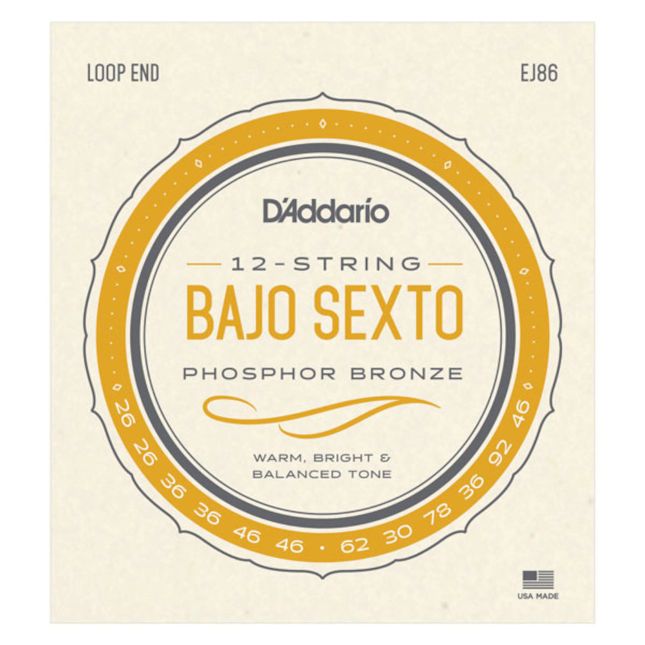 D&#39;Addario EJ86 Bajo Sexto Strings