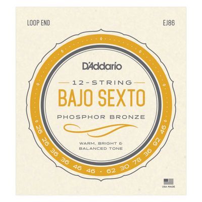 D&#39;Addario EJ86 Bajo Sexto Strings