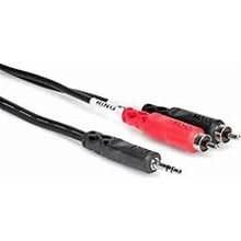 Hosa Stereo Breakout 3.5 mm TRS to Dual RCA 6 ft