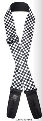 Lock-It 2&quot; Poly Plush Checkerboard Guitar Strap