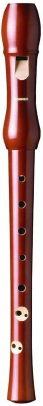 Recorder Instrument Front View Hohner 2-Piece Pearwood Baroque Soprano Recorder
