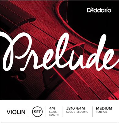 D&#39;Addario Prelude Violin String Set 4/4 Scale Medium Tension