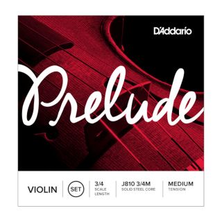 D&#39;Addario Prelude Violin String Set 3/4 Scale Medium Tension