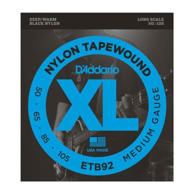 D&#39;Addario ETB92 Tapewound Bass Guitar Strings Medium 50-105 Long Scale