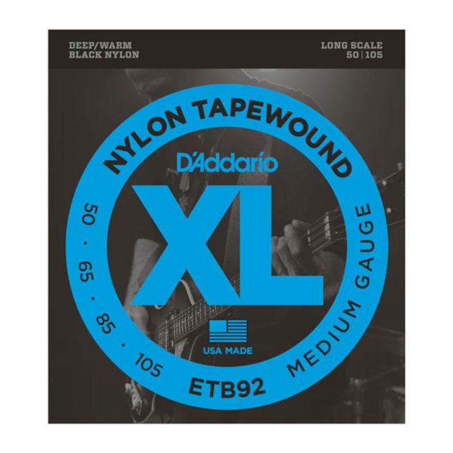 D&#39;Addario ETB92 Tapewound Bass Guitar Strings Medium 50-105 Long Scale