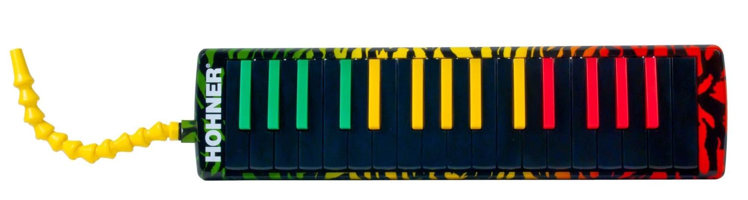** Hohner Airboard 37 Key Melodica Rasta Print **