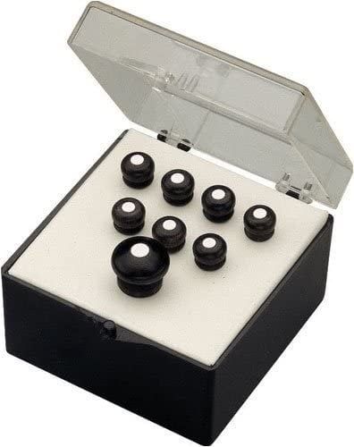 Martin Bridge and End Pin Set - Black with White Inlay