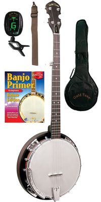 Gold Tone CC-BG Cripple Creek Banjo Bluegrass Starter Pack