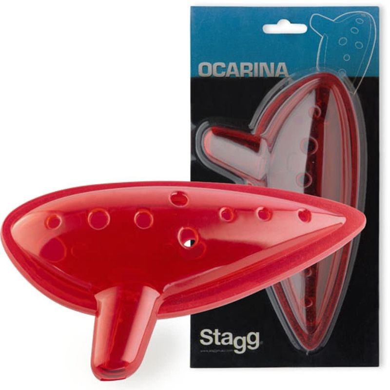 Ocarina Red Plastic