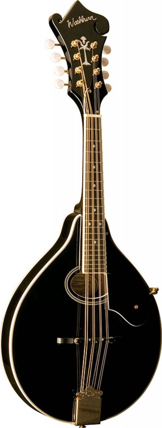 Washburn Americana M1SD A-Style Oval Hole Mandolin Black