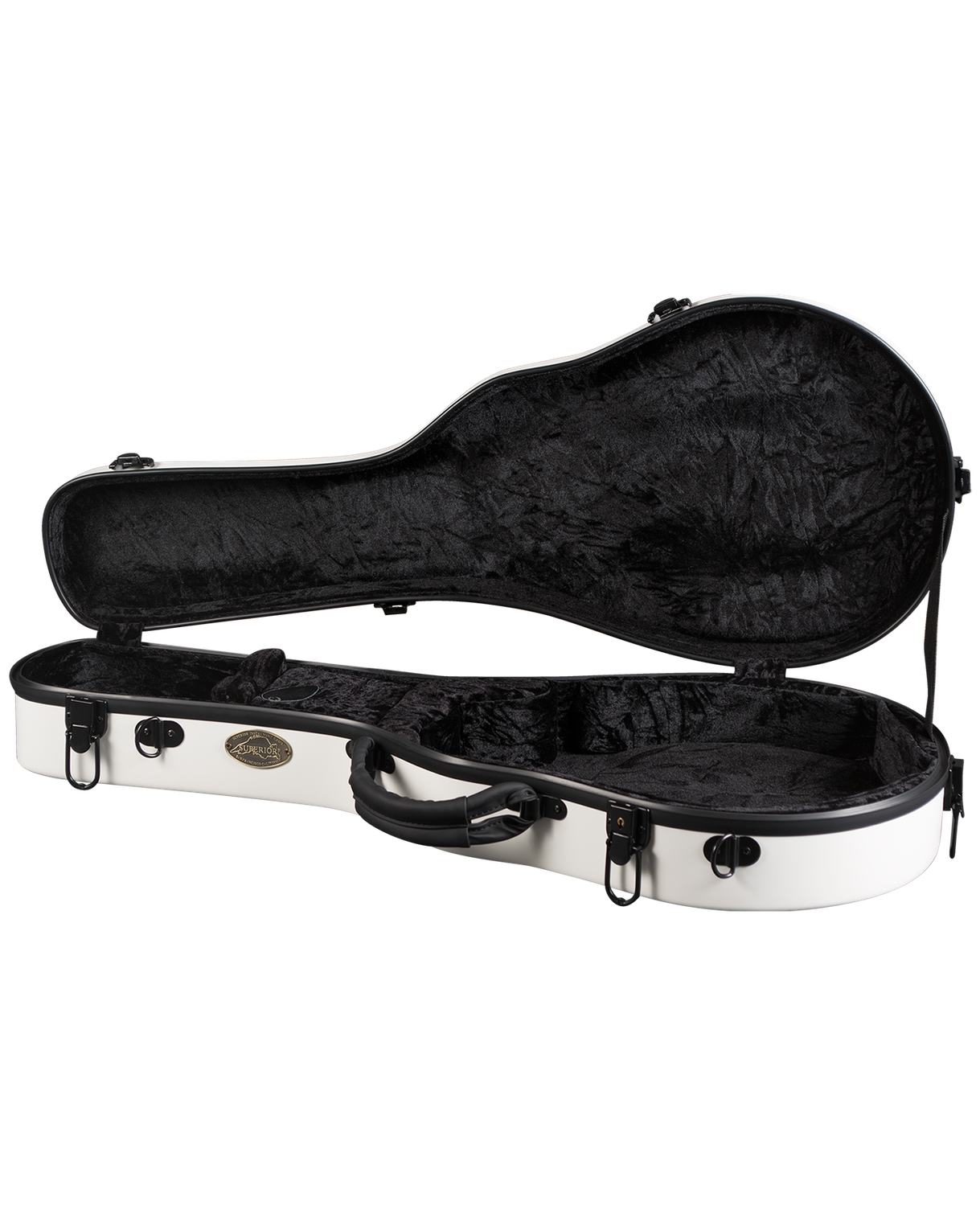 Superior CF-1520W Deluxe Fiberglass F Style Hardshell Mandolin Case - White