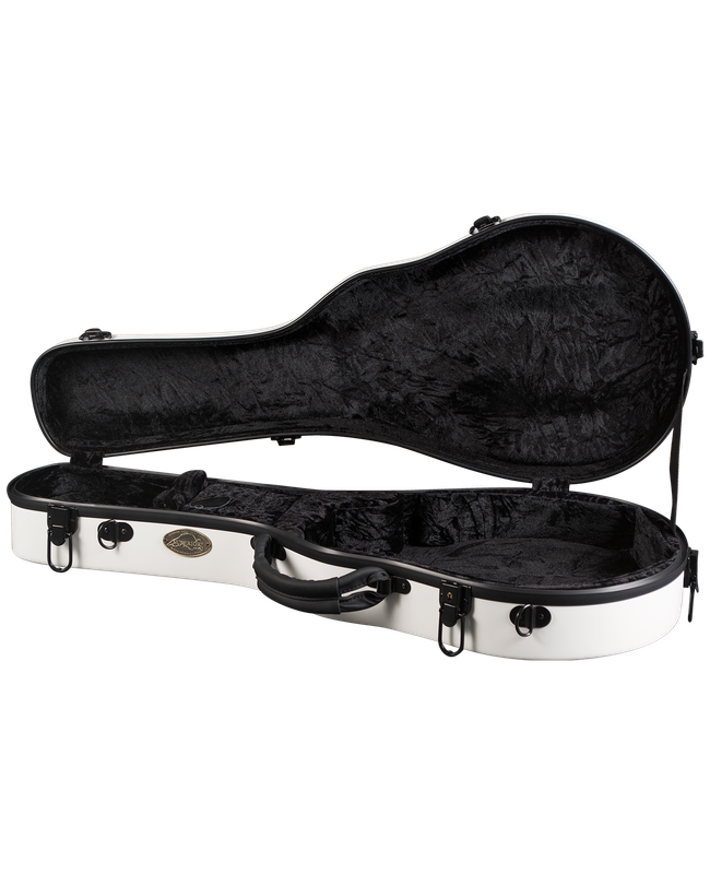 Superior CF-1520W Deluxe Fiberglass F Style Hardshell Mandolin Case - White