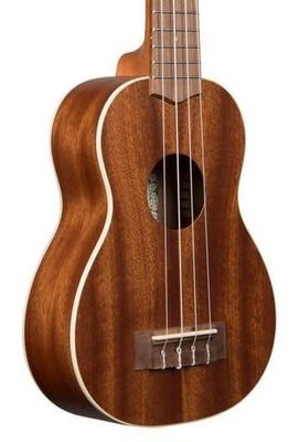 Kala Satin Mahogany Soprano Ukulele with Binding