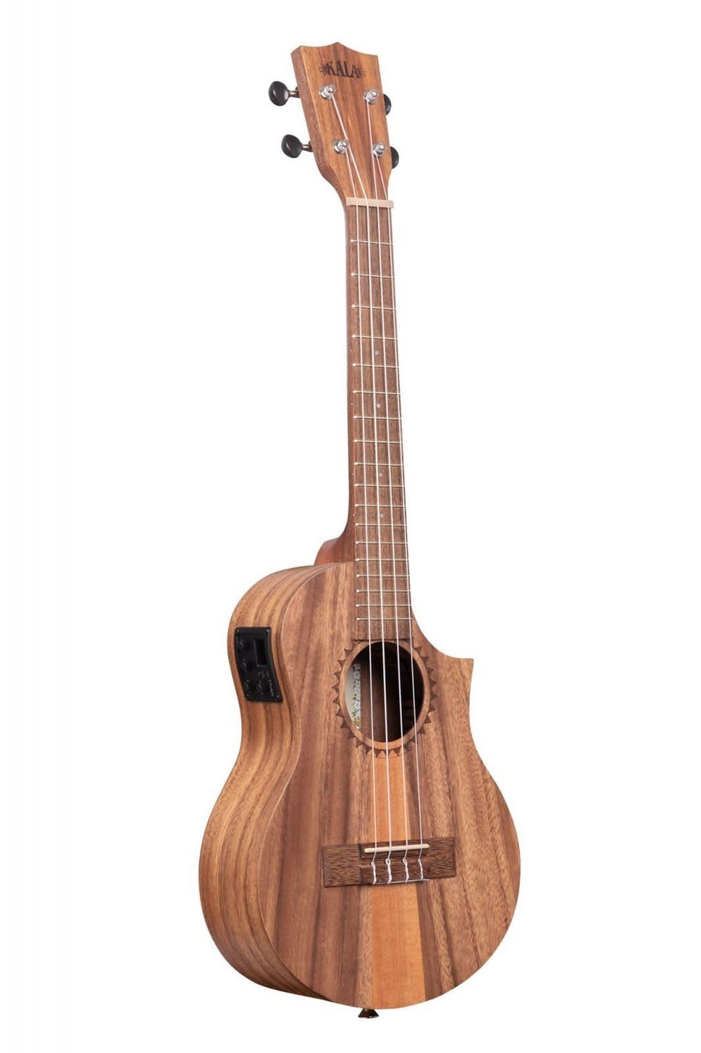 Kala Teak Tri-Top Tenor Ukulele W/ Cutaway &amp; EQ