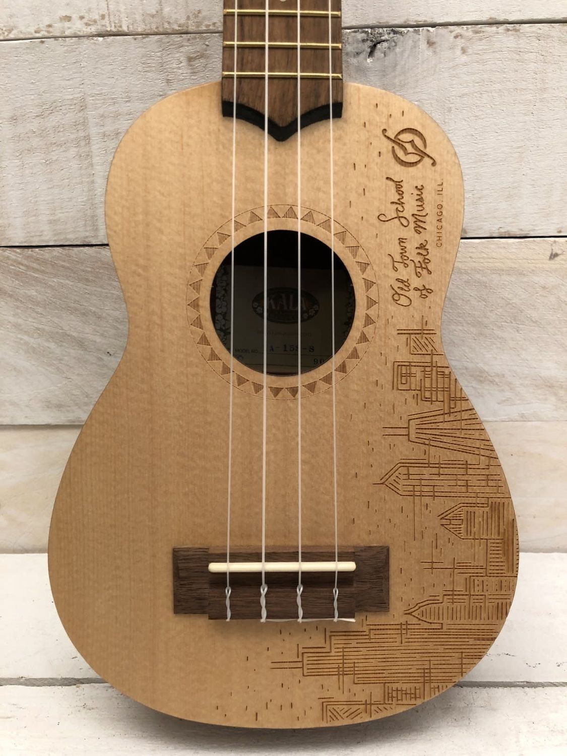 Kala Old Town School of Folk Music Chicago Skyline KA-15S-S Soprano Ukulele