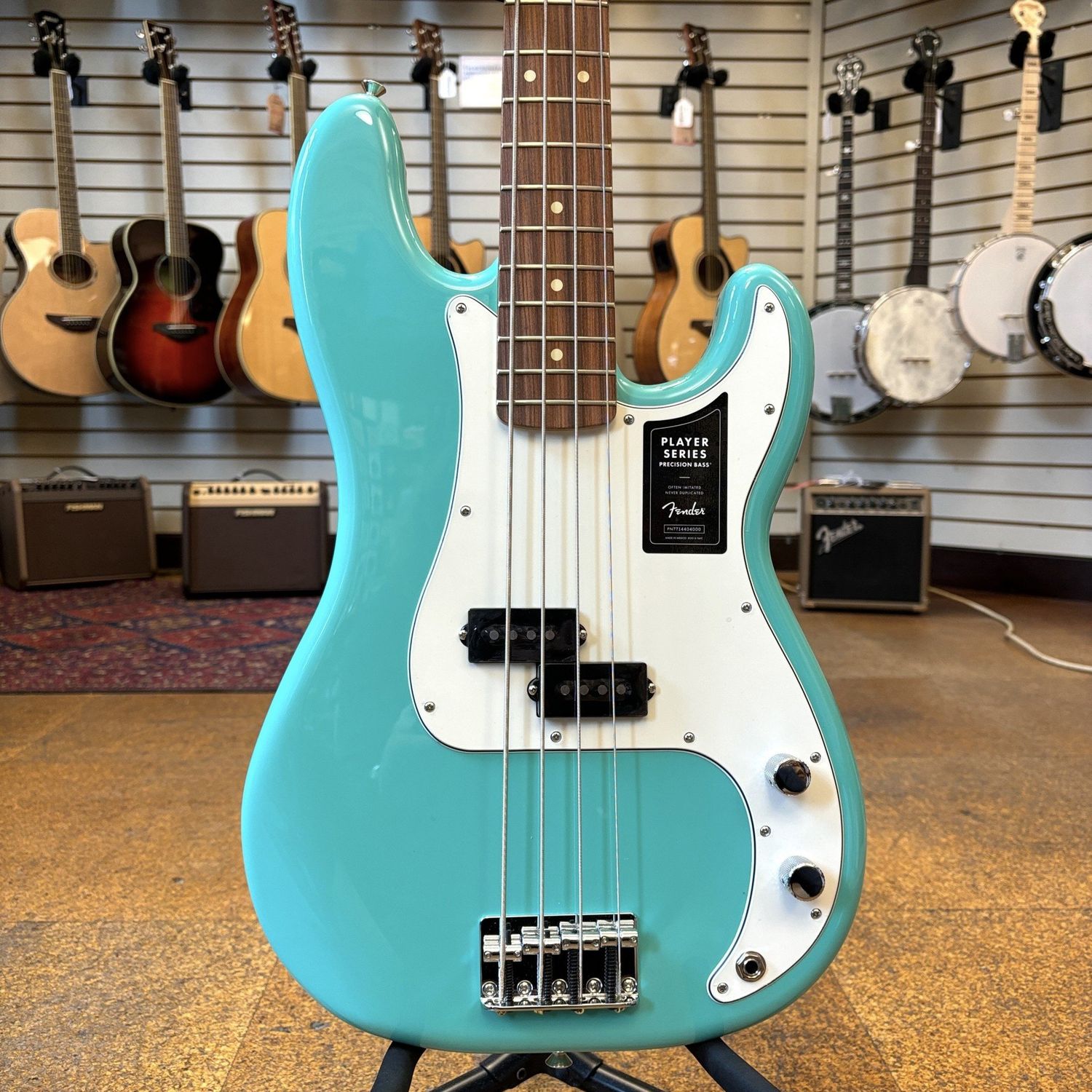 Fender Player Precision Bass Guitar Sea Foam Green w/Pau Ferro Fingerboard