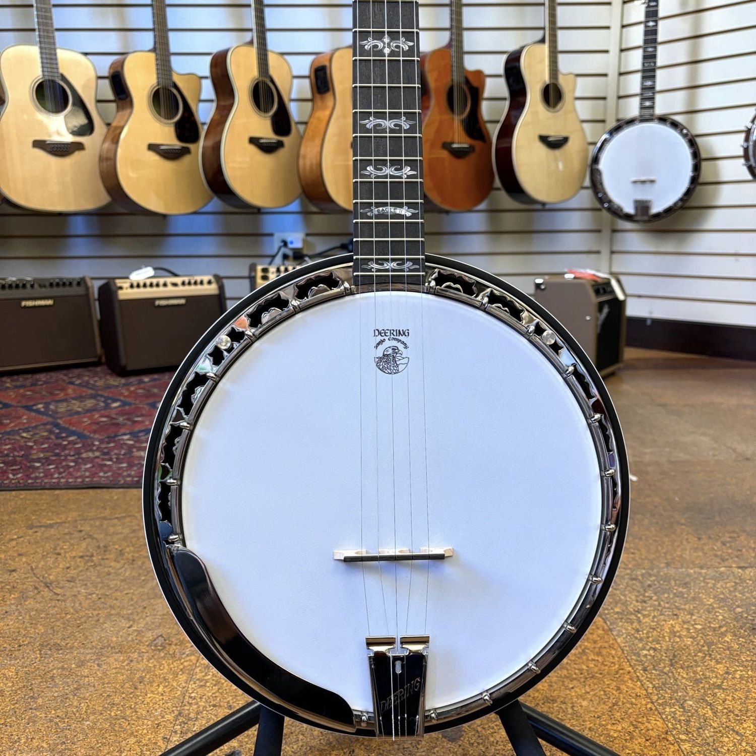Deering Eagle II 5-String Resonator Banjo w/Spikes