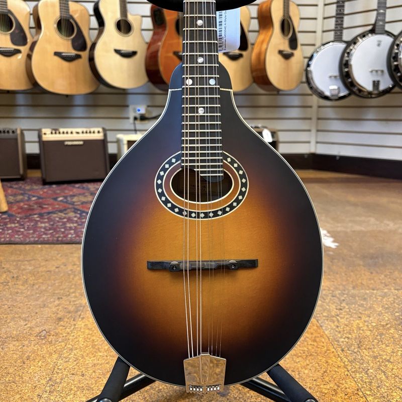Eastman MD304E-SB A-Style Oval Hole Acoustic-Electric Mandolin Sunburst w/Padded Gig Bag