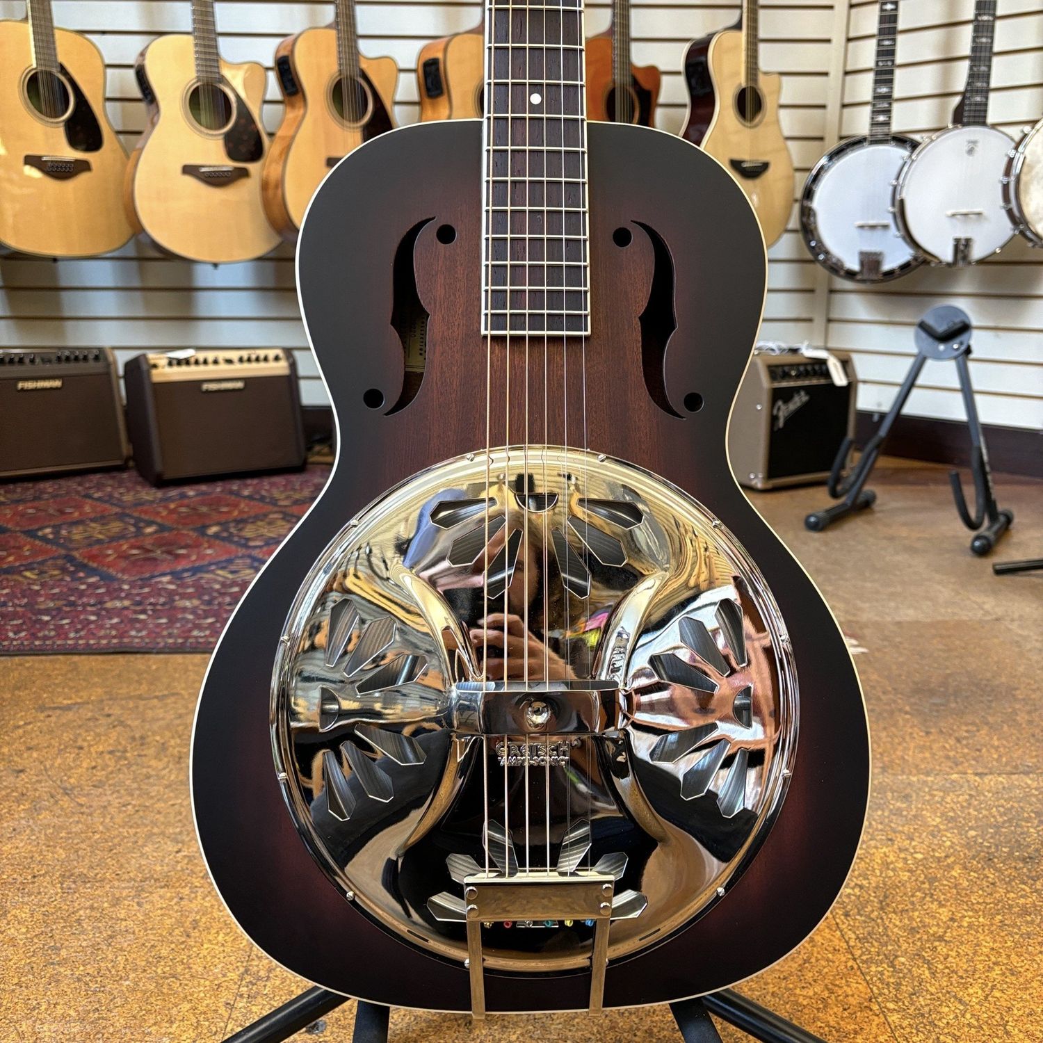 Grestsch G9220 Bobtail Round-neck Mahogany Body Acoustic-Electric Resonator Guitar 2-Color Sunburst
