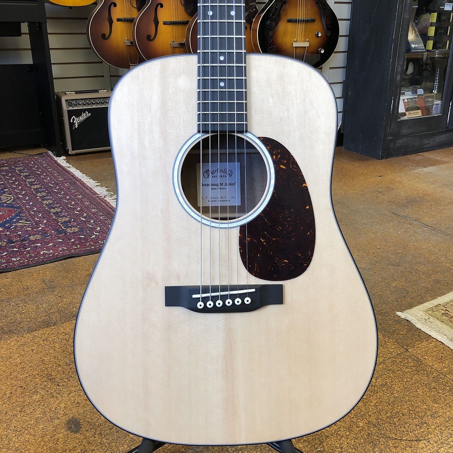 Martin DJr-10E Sitka Spruce/Sapele Dreadnought Junior Acoustic-Electric w/Padded Gig Bag***