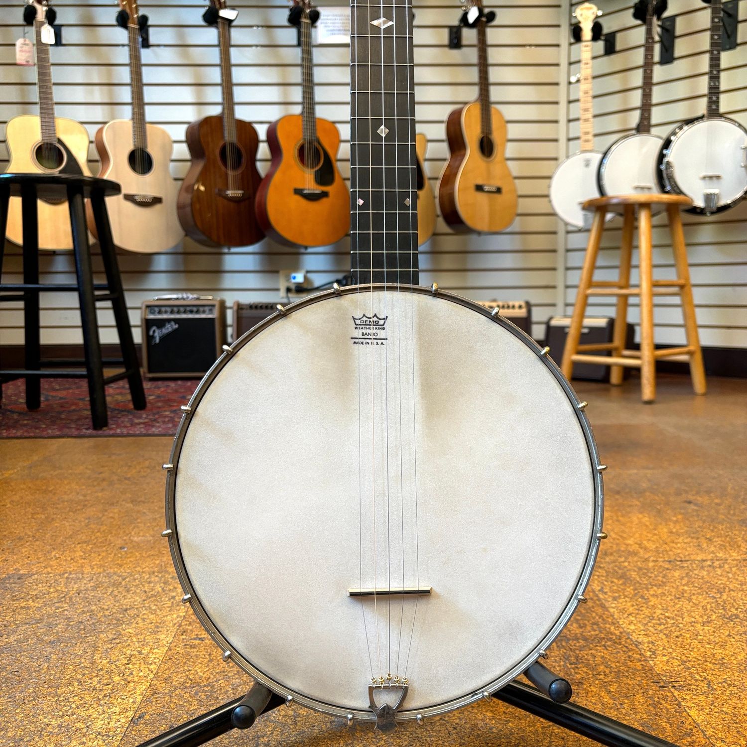 S.S. Stewart Universal Favorite 11&quot; Open Back Banjo 1892 w/Chipboard Case