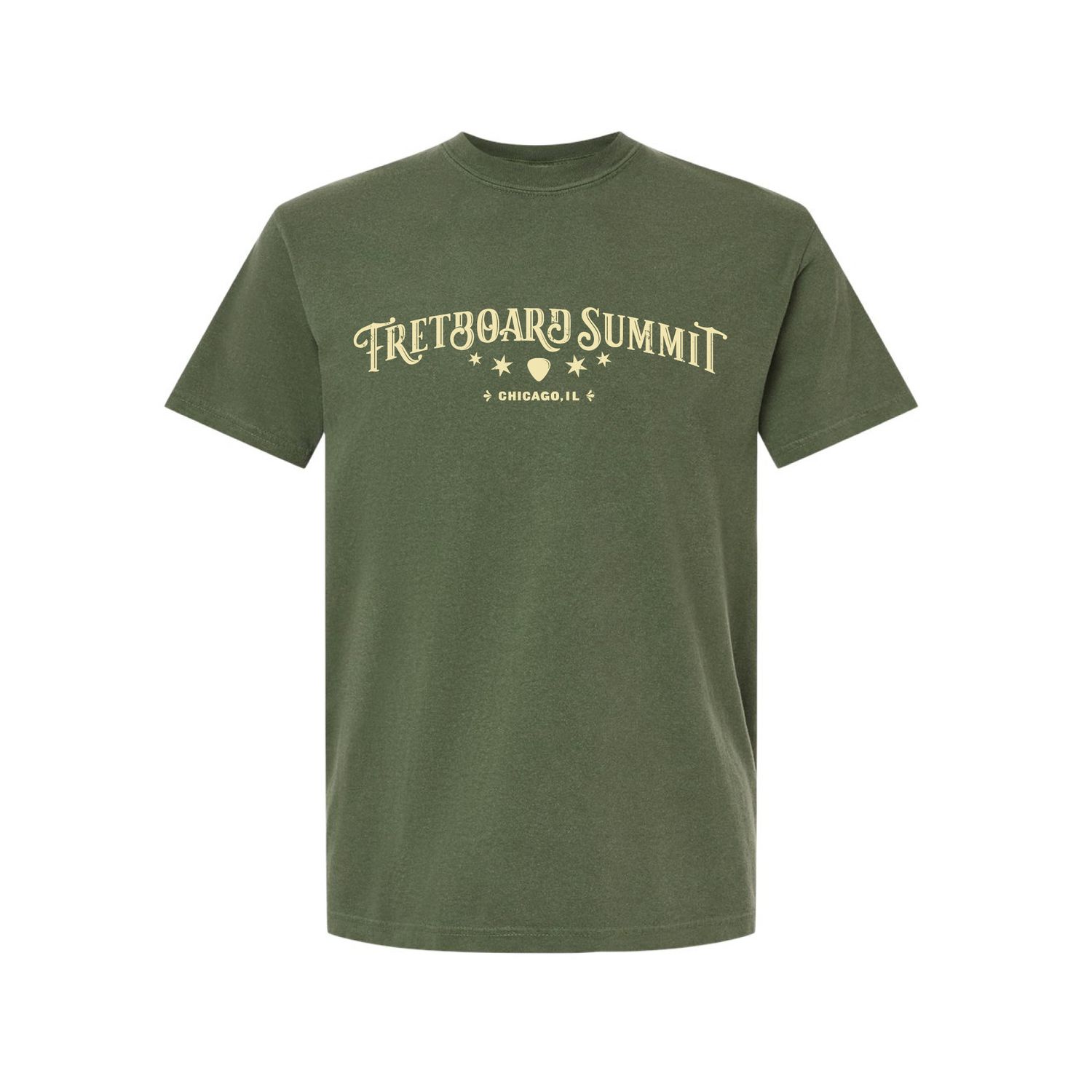 Fretboard Summit 2024 T-Shirt Hemp Green *Pre-Sale*