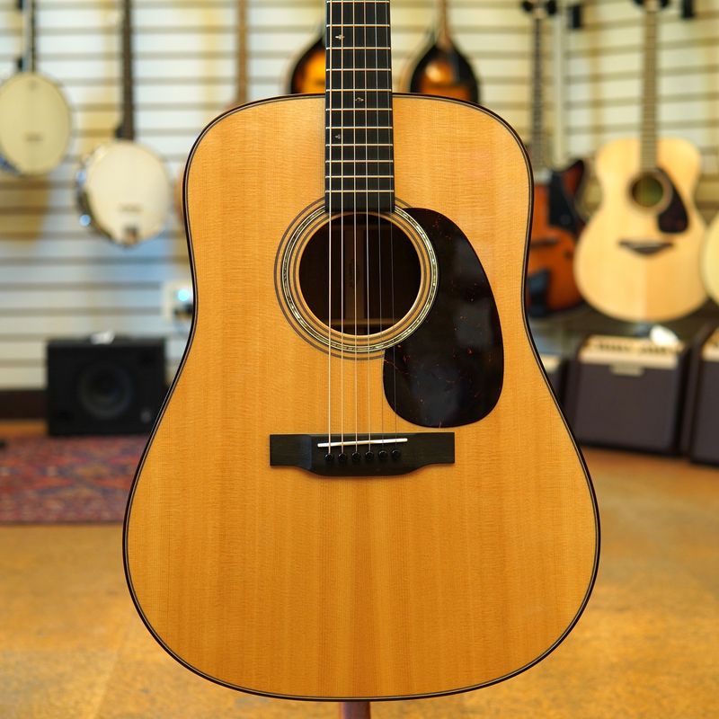 Martin Custom D-28 Style Sitka Spruce/Flamed Koa Dreadnought Acoustic Guitar 2022 w/East Indian Rosewood Binding, Hard Case