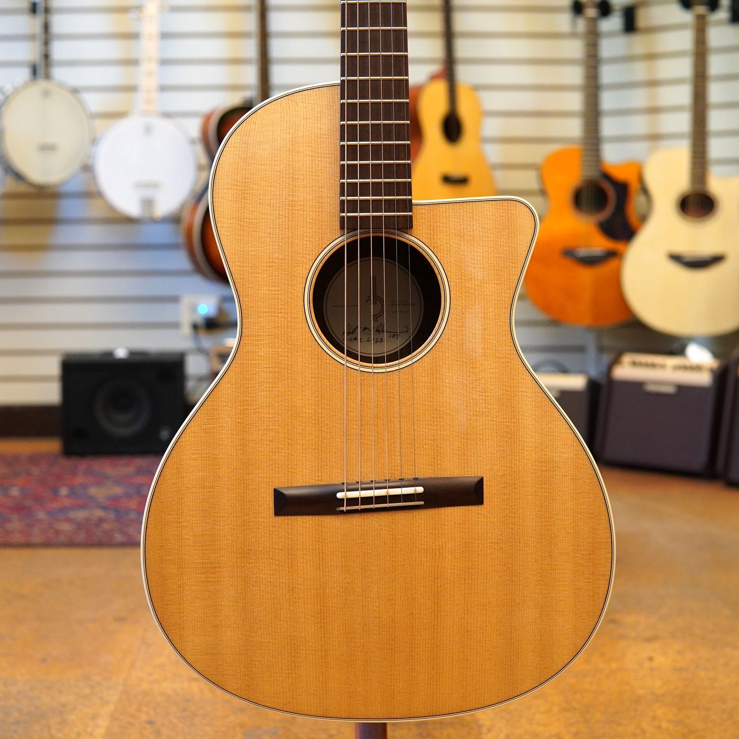 R. Robinson (Evanston, IL) Model 10-C Sitka Spruce/Claro Walnut Cutaway Parlor Acoustic-Electric Guitar 2024 w/Hoffee Hard Case