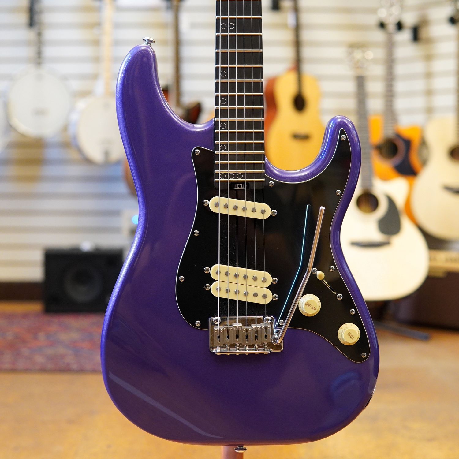 Schecter MV-6 Electric Guitar 2022 Metallic Purple w/Padded Gig Bag