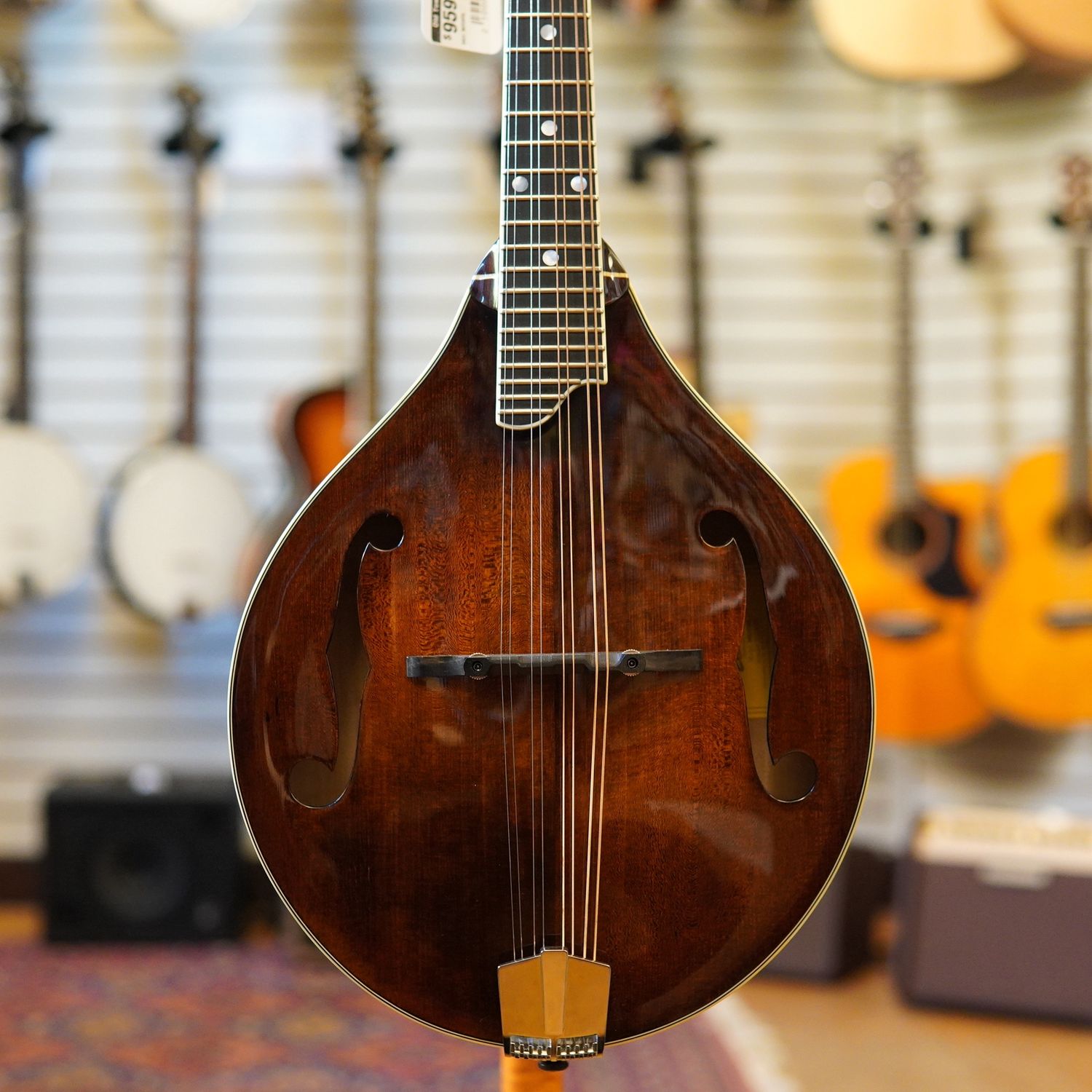 Eastman MD505 Left-Handed A-Style Mandolin Classic Finish w/Hard Case