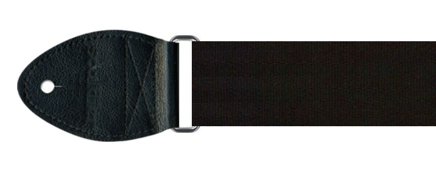 Souldier 2&quot; Guitar Strap, Plain Seatbelt, Black