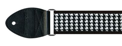 Souldier 2&quot; Guitar Strap, Houndstooth Black/White