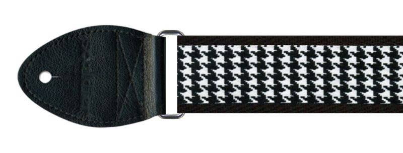 Souldier 2&quot; Guitar Strap, Houndstooth Black/White