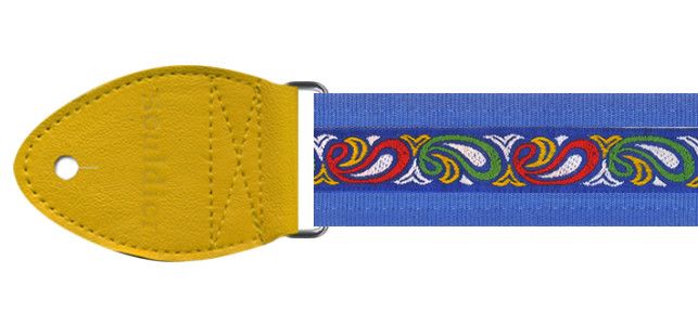 Souldier 2&quot; Guitar Strap, Brahman Blue Paisleys