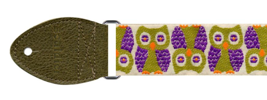 Souldier 2&quot; Guitar Strap, Owls Purple
