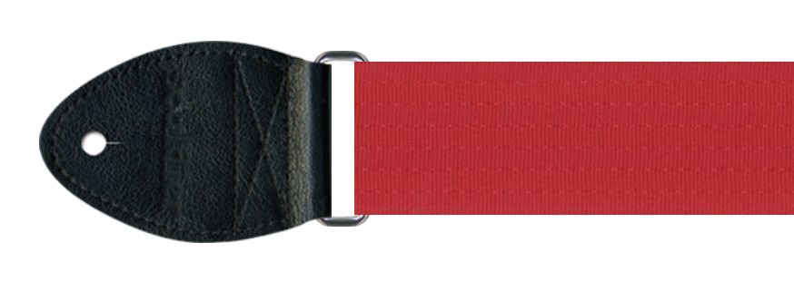Souldier 2&quot; Guitar Strap, Plain Seatbelt, Dark Red/Black