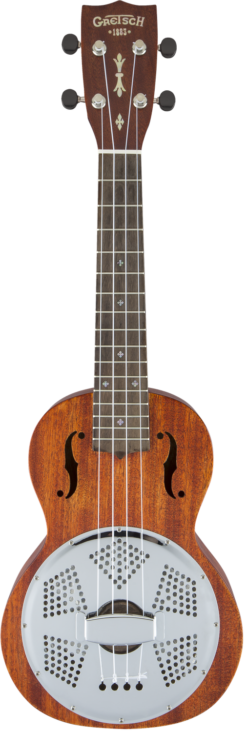 Gretsch G9112 Resonator-Ukulele with Gig Bag Ovangkol Fingerboard Biscuit Cone Honey Mahogany Stain