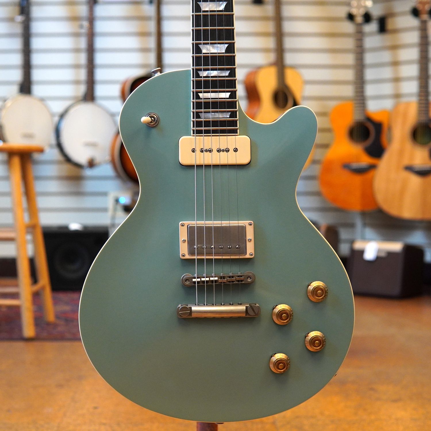 Eastman SB58/TV Limited Edition Electric Guitar Faded Blue Truetone Vintage Gloss w/Lollar Pickups, Hard Case
