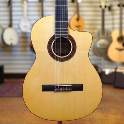 Cordoba C5-CE SP Cutaway Classical Acoustic-Electric Guitar w/Engelmann Spruce Top