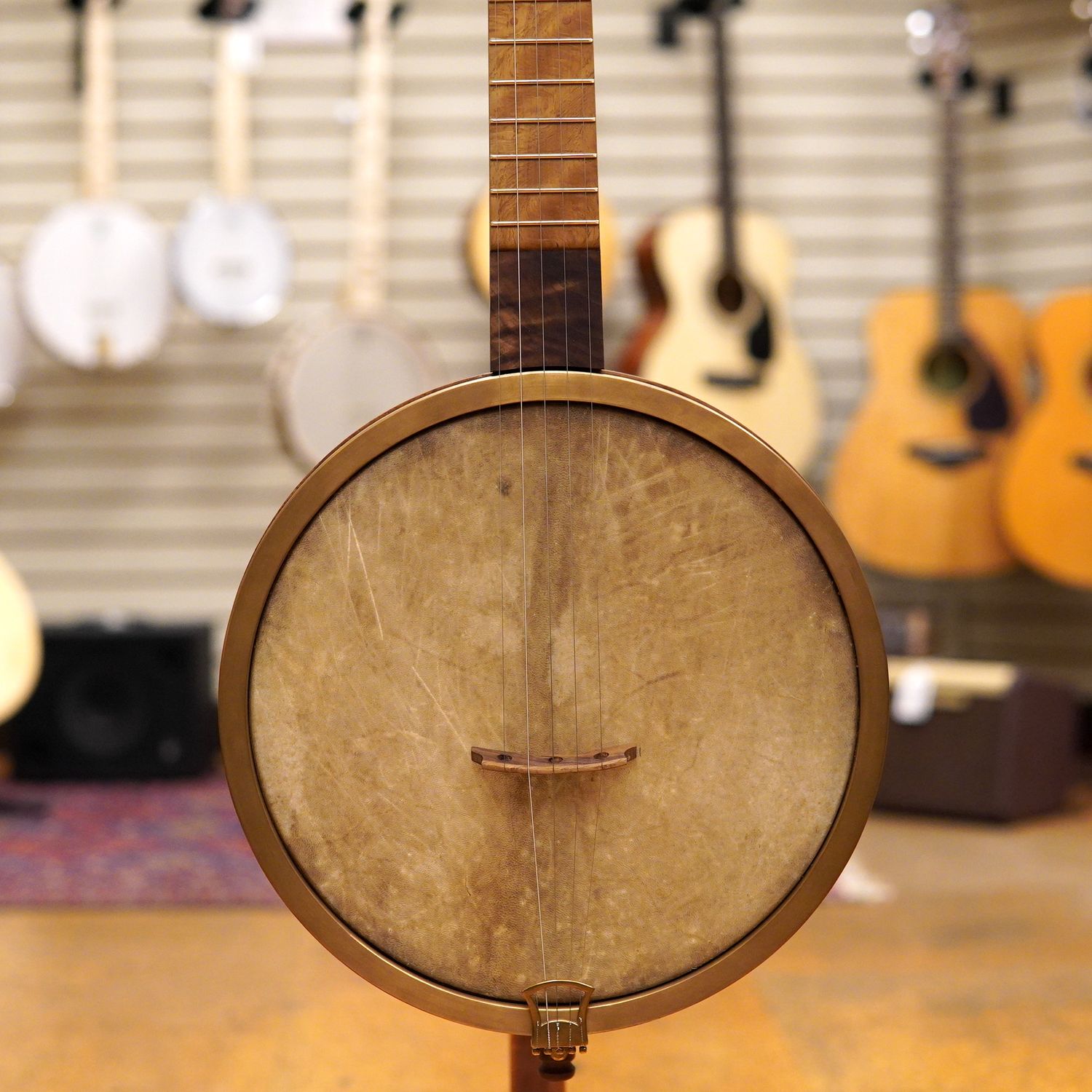 Adam Krefman (Oak Park, IL) AK13 10 3/4&quot; Black Walnut Open Back Banjo w/Padded Gig Bag