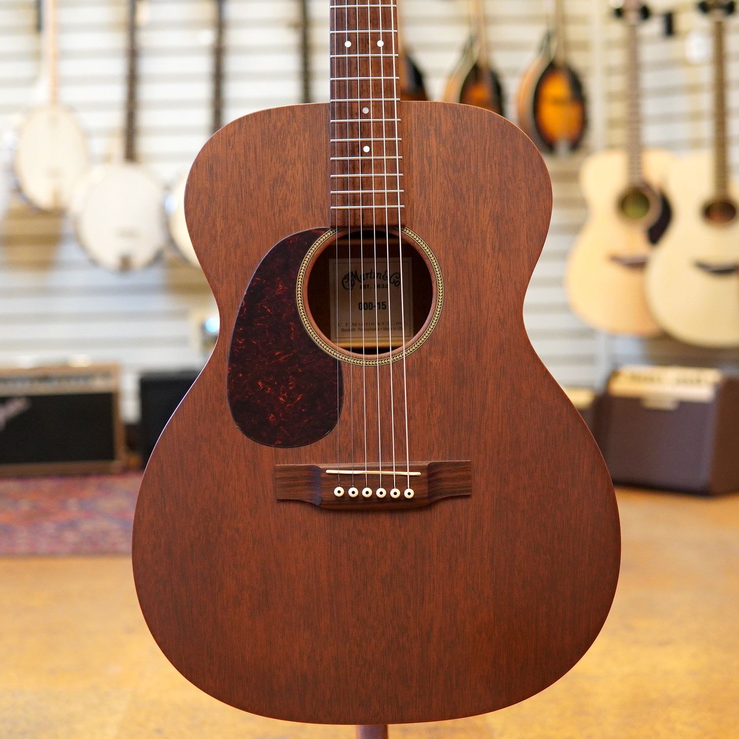 Martin 000-15 Left-Handed All-Mahogany Acoustic Guitar 2008 w/Padded Gig Bag