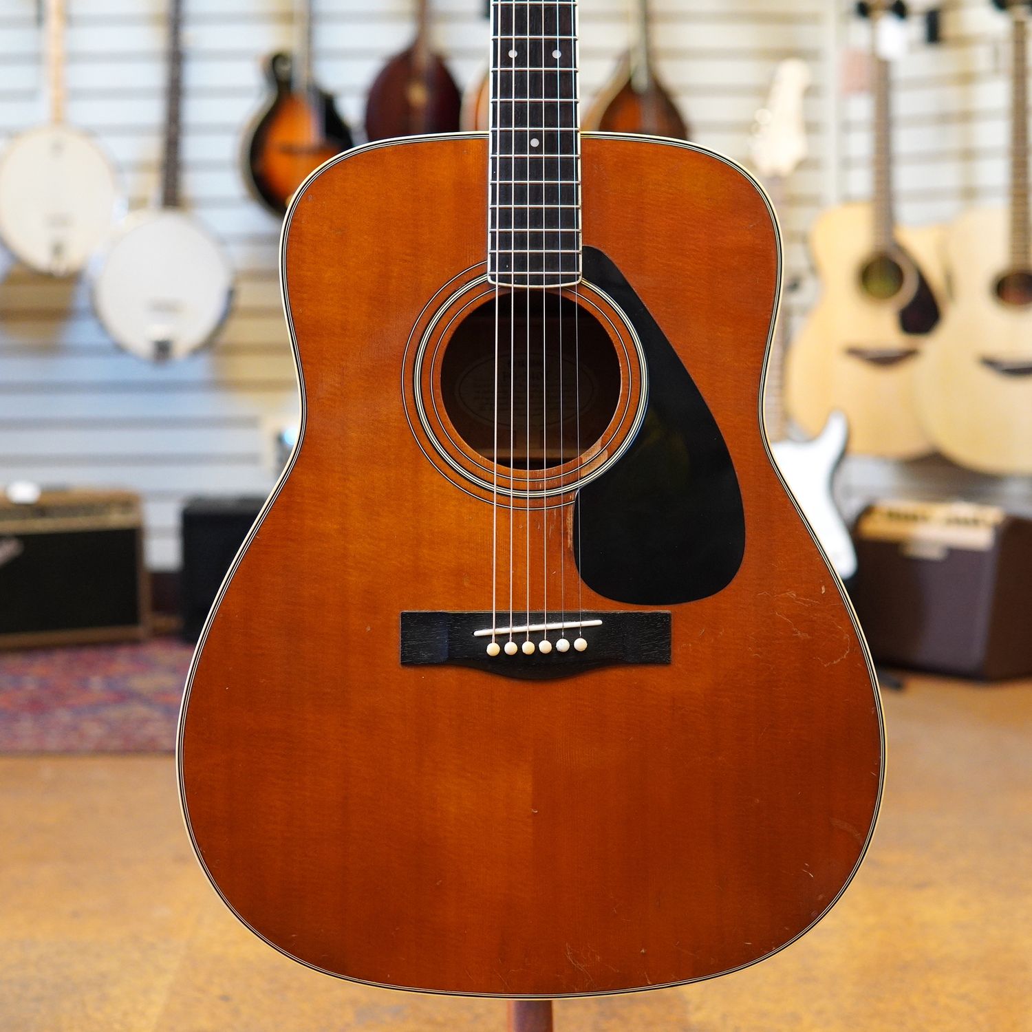 Yamaha FG-340T Spruce/Mahogany Dreadnought Acoustic Guitar Early 1980s w/Padded Gig Bag