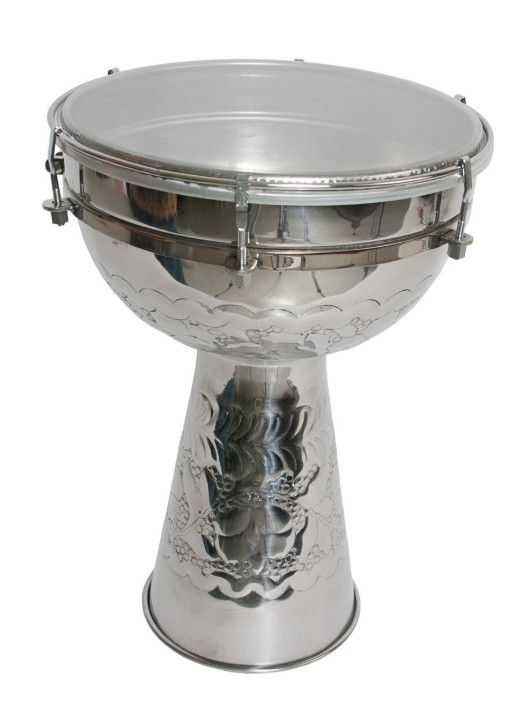 Mid-East Metal Doumbek with Synthetic Head 10&quot; x 15&quot;