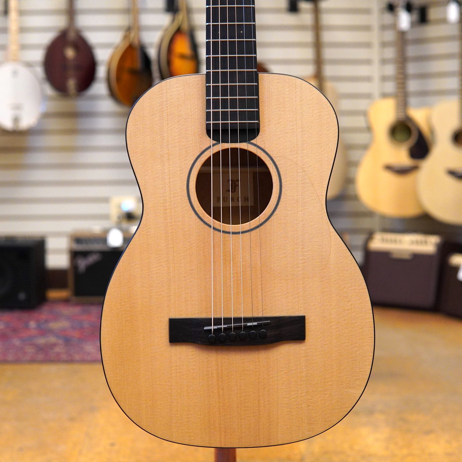 Furch LJ-10SM Little Jane Sitka Spruce/Mahogany Foldable Travel Guitar w/Padded Gig Bag