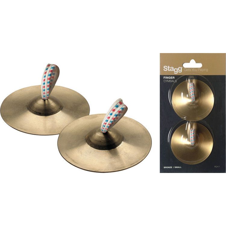 Stagg Finger Cymbal, Bronze, 7cm