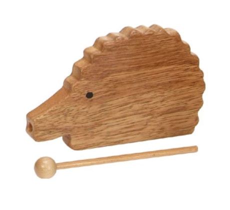 Rhythm Band Instruments RB932 Zoo Rhythms Hedgehog Guiro/Tone Block