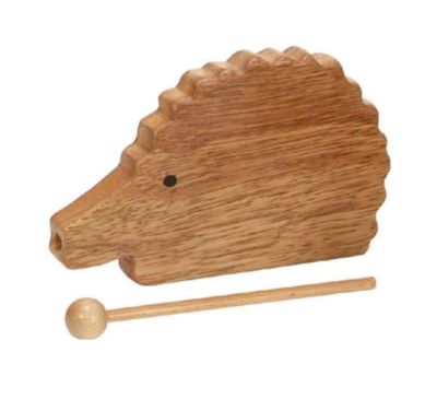 Rhythm Band Instruments RB932 Zoo Rhythms Hedgehog Guiro/Tone Block