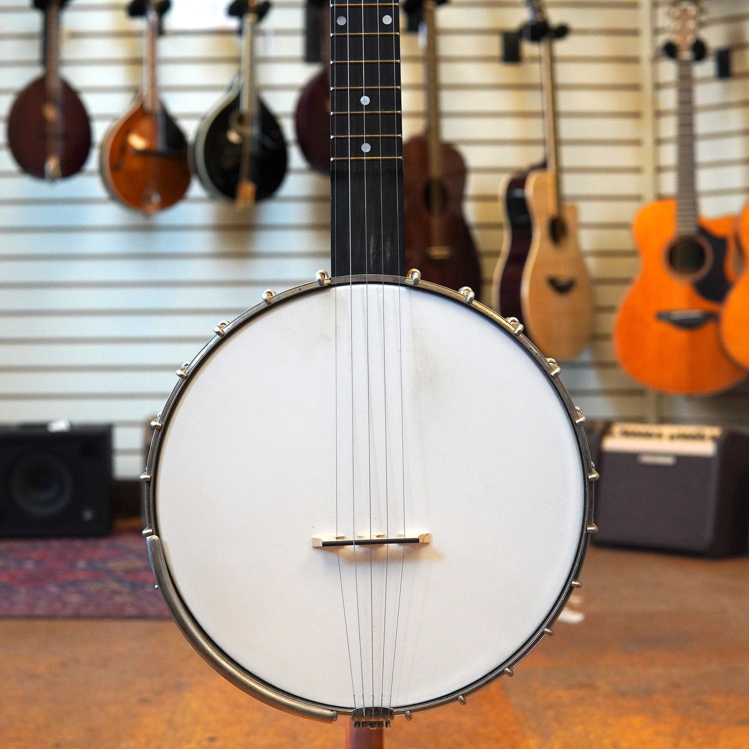 Cedar Mountain Banjos Lo Gordon Signature L Model 11&quot; Open Back Banjo 2002 w/Tweed Case