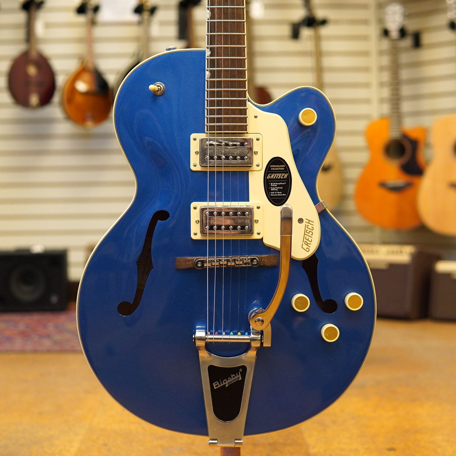 Gretsch G2420T Streamliner Hollow Body Electric Guitar with Bigsby Fairlane Blue Fairlane Blue